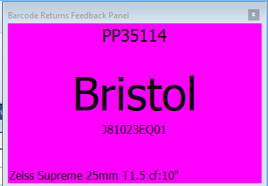 Warehouse Feedback